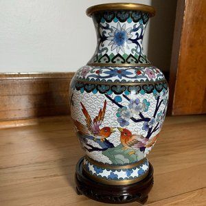 Authentic Chinese Cloisonne Vase